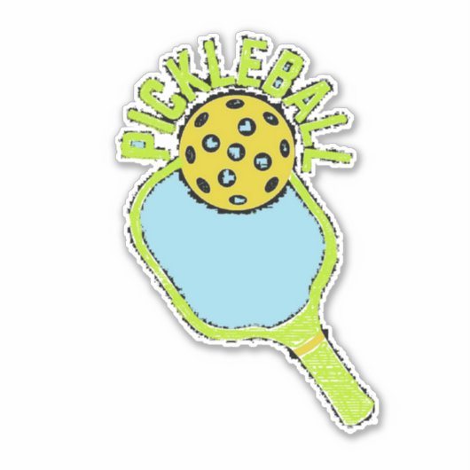 Sticker Pickleball Paddle (Devant)