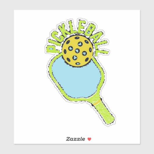 Sticker Pickleball Paddle (Feuille)