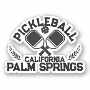 Sticker Pickleball Paddle Palm Springs Californie Custom