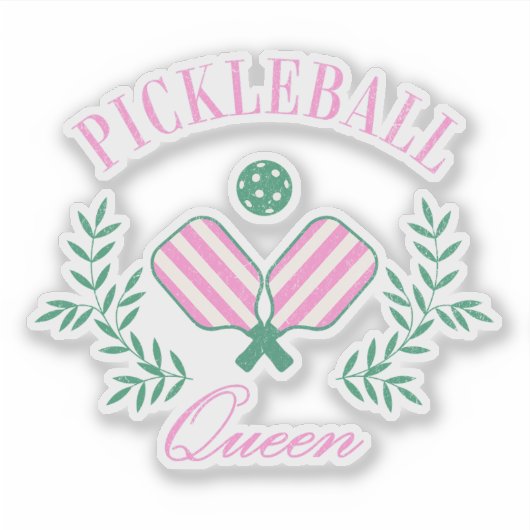 Sticker Pickleball Queen (Devant)