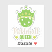 Sticker Pickleball Queen Funny Pickball Ball Queen (Feuille)