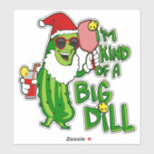Sticker Pickleball Santa Big Dill (Feuille)