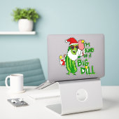 Sticker Pickleball Santa Big Dill (Ordinateur portable sur le bureau)