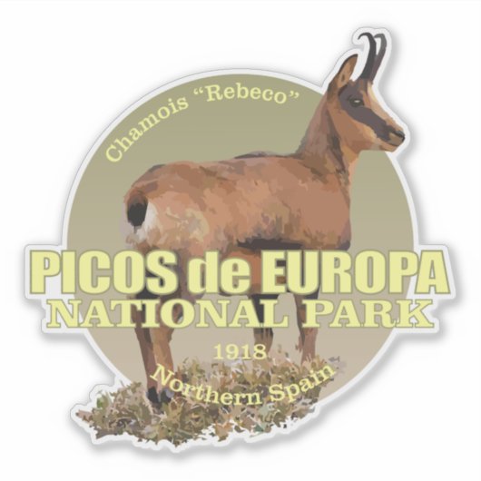 Sticker Picos de Europa (Chamois) WT (Devant)