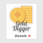 Sticker Pièces d'or de la Saint-Patrick (Feuille)