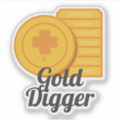 Sticker Pièces d'or de la Saint-Patrick (Devant)