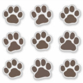 Sticker Pieds de chien Empreintes de pattes Canine Emprein (Devant)