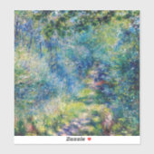 Sticker Pierre-Auguste Renoir - Chemin dans la Forêt (Feuille)