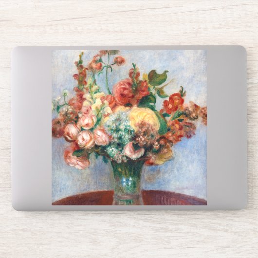 Sticker Pierre-Auguste Renoir - Fleurs dans un Vase (Ordinateur)