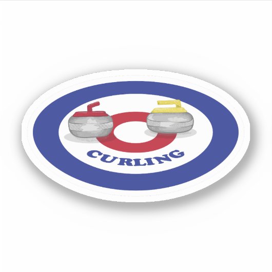 Sticker Pierre de curling (Devant)