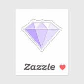 Sticker Pierre de diamant. Bijouterie. 60 Anniversaire du (Feuille)