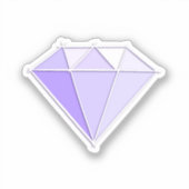 Sticker Pierre de diamant. Bijouterie. 60 Anniversaire du (Recto)