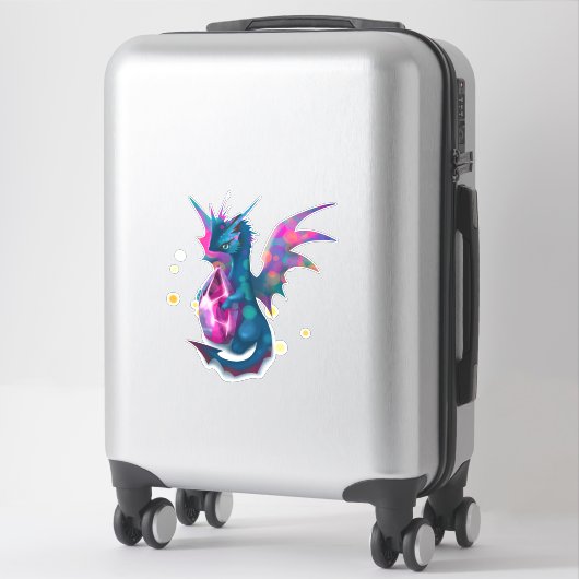 Sticker Pierre de dragon fou (Sur valise)