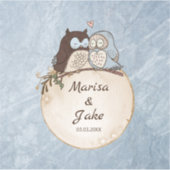 Sticker Pierre De Marbre Et Chouette (Devant)