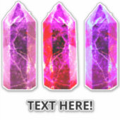 Sticker Pierres comme des cristaux (Devant)