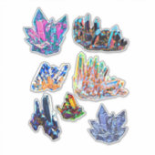Sticker Pierres de cristal de roche Art Abstrait (Devant)