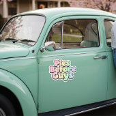 Sticker "Pies Before Guys" Retro Bubble Letter