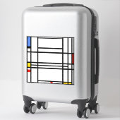 Sticker Piet Mondrian, Composition 10 (Sur valise)