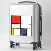 Sticker Piet Mondrian, Composition C (Sur valise)