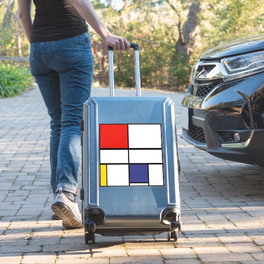 Sticker Piet Mondrian, Composition C (Valise Insitu)