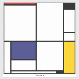 Sticker Piet Mondrian, Tableau 1