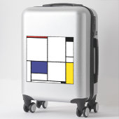 Sticker Piet Mondrian, Tableau 1 (Sur valise)