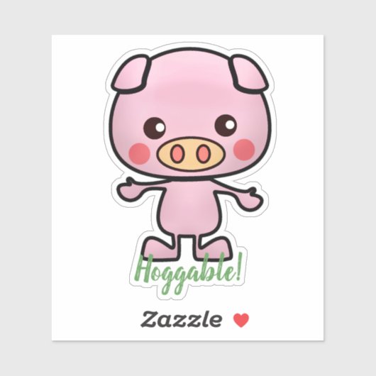 Sticker Piglet Hoggable (Feuille)