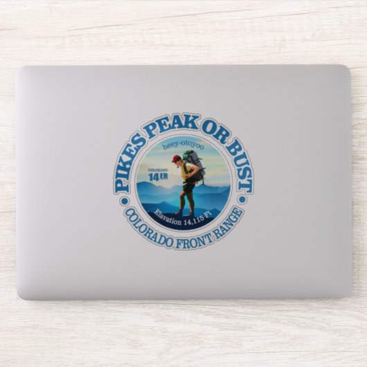 Sticker Pikes Peak (C) (Ordinateur)