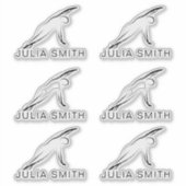 Sticker Pilates Pose Côté Pli (Devant)