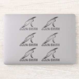 Sticker Pilates Pose Côté Pli