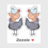 Sticker Pile de poulets (Feuille)