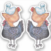 Sticker Pile de poulets (Devant)