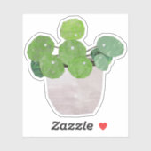 Sticker Pilea - plante maison (Feuille)