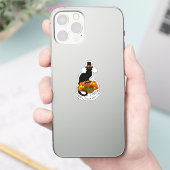 Sticker Pilgrim Le Chat Noir Action de grâce (Téléphone)
