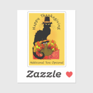 Sticker Pilgrim Le Chat Noir Action de grâce
