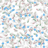 Sticker Pill Sprinkles Pattern (Recto)