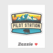 Sticker Pilot Station, Alaska (Feuille)