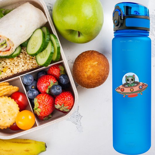 Sticker Pilote de chat et vaisseau spatial UFO, Espace ext