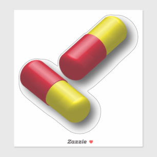 Sticker pilules-capsule-médecine