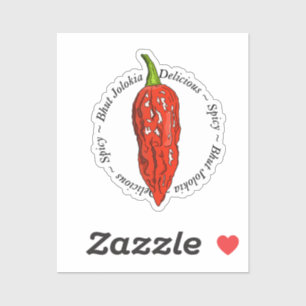 Sticker Piments Bhut Jolokia