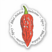Sticker Piments Bhut Jolokia (Recto)