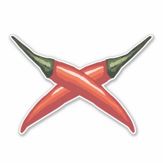 Sticker Piments rouges (Devant)