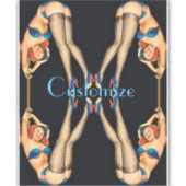 Sticker Pinceaux Vintages acrobatiques Thunder_Cove (Devant)