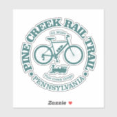 Sticker Pine Creek Rail Trail (cyclisme) (Feuille)