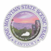 Sticker Pine Mountain State Pittoresque Trail (rd) (Devant)