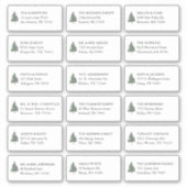 Sticker Pine Tree 18 Mariage Nom du bénéficiaire Adresse : (Devant)