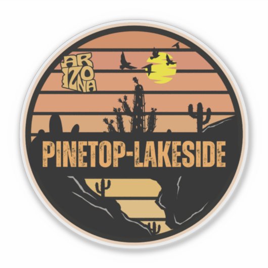 Sticker Pinetop-Lakeside, Arizona (Devant)