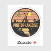 Sticker Pinetop-Lakeside, Arizona (Feuille)