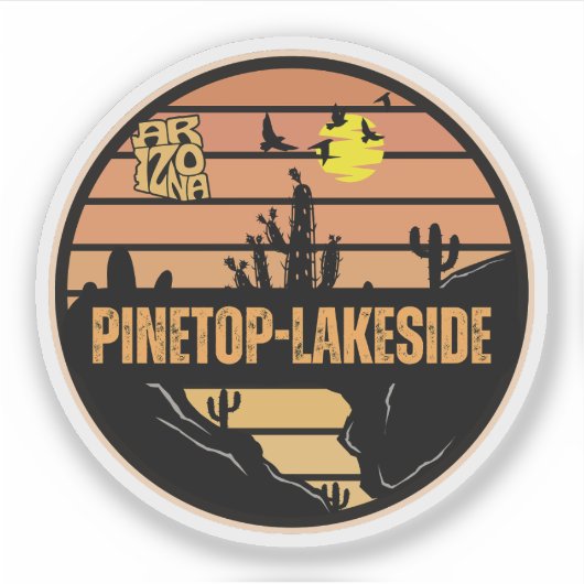 Sticker Pinetop-Lakeside, Arizona (Devant)