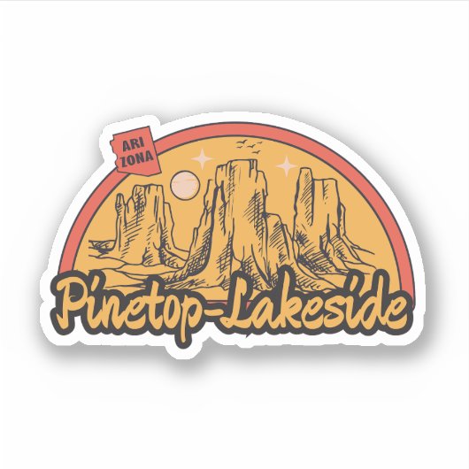 Sticker Pinetop-Lakeside, Arizona (Devant)